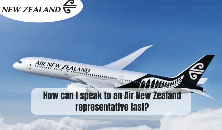 How can I speak to an Air New Zealand representative fast
